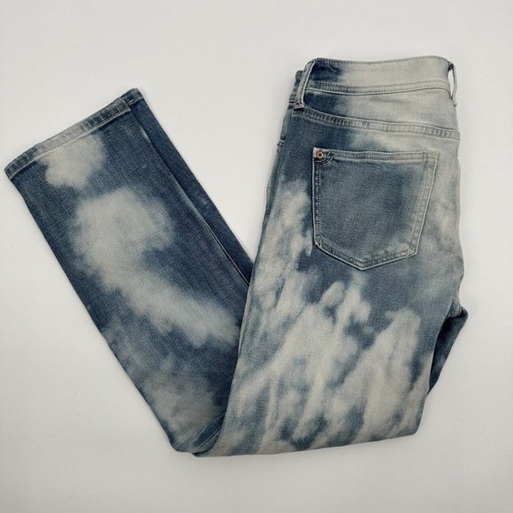Pilcro Denim - Pilcro and The Letterpress Anthropologie Slim Boyfriend Blue Acid Wash Jeans 27